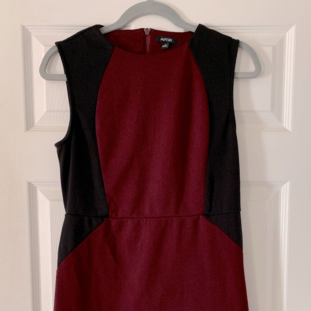 Apt 9 burgundy & black dress